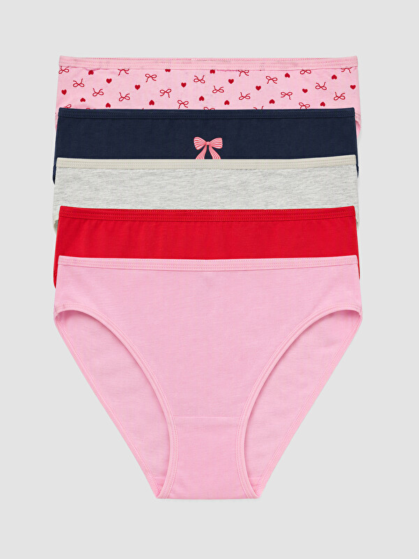 LCW Young Baskılı Bikini Külot 5'li