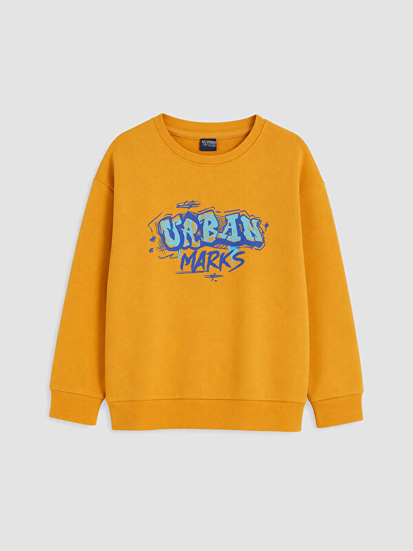 LC WAIKIKI Baskılı Erkek Çocuk Kalın Sweatshirt