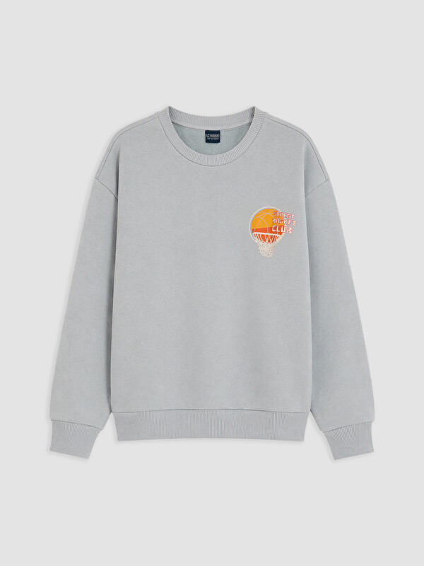 LC WAIKIKI Baskılı Erkek Çocuk Kalın Sweatshirt
