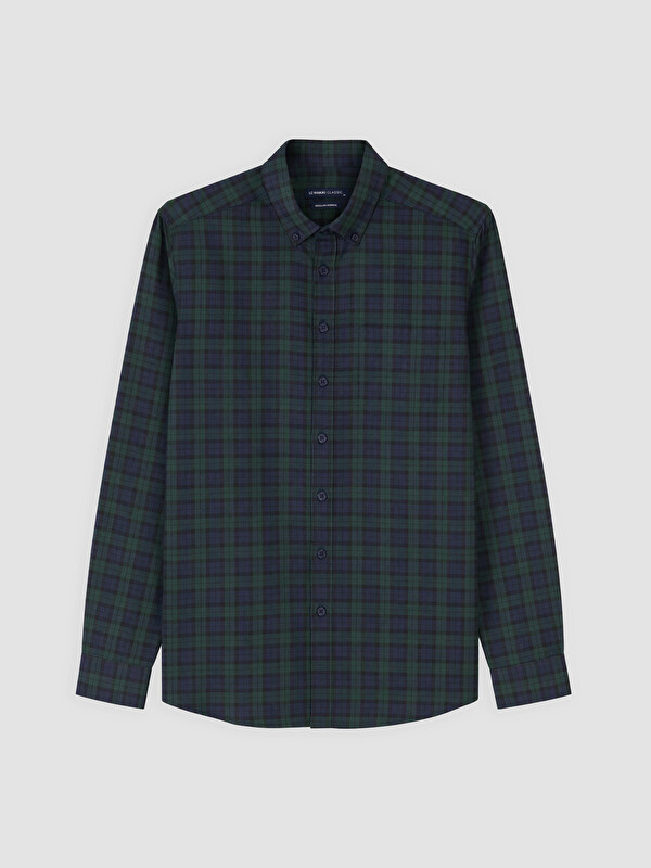 LCWAIKIKI Classic Regular Fit Plaid Twill Men's Shirt