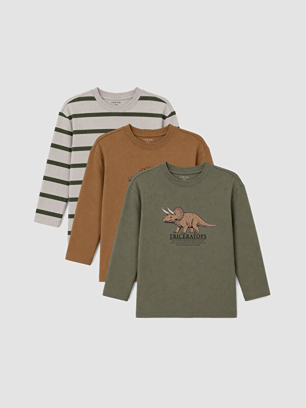 LCW Kids Boy Beige T-Shirt