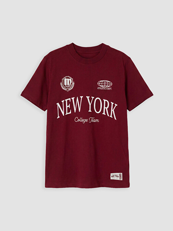 LCW Kids New York Baskılı Erkek Çocuk Tişört