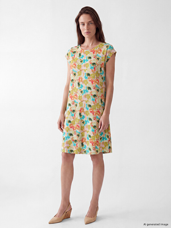 LCW Grace Woman Ecru Dress