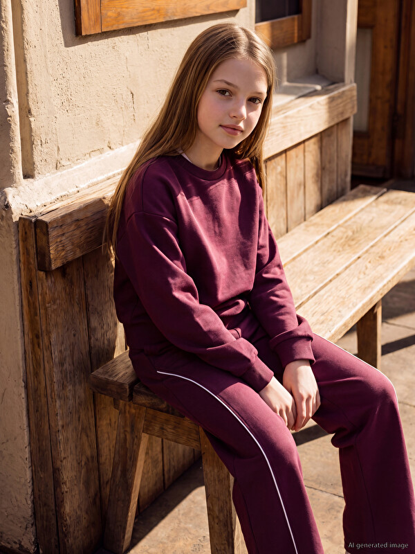 LCW Kids Girls' Soft Touch Tracksuit Set