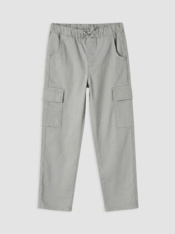 LC WAIKIKI Girl Grey Cargo Trousers
