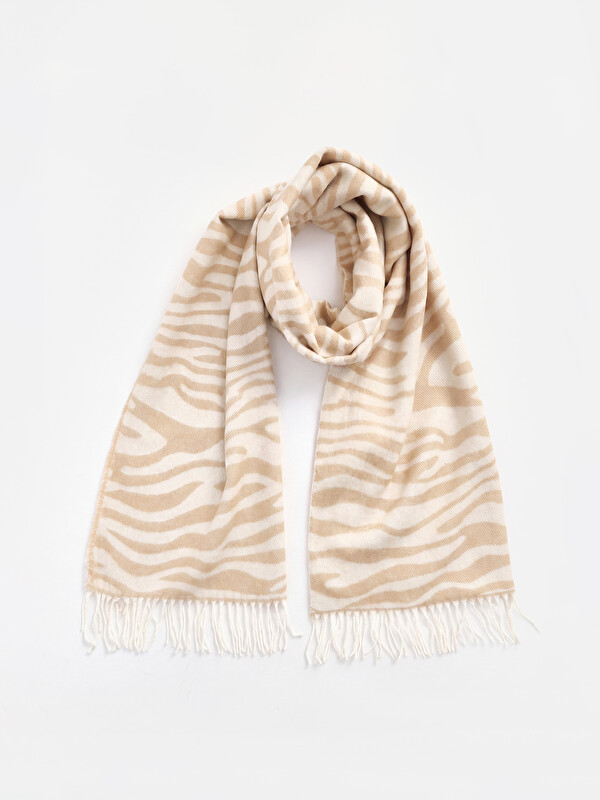LC WAIKIKI Zebra Patterned Women's Scarf