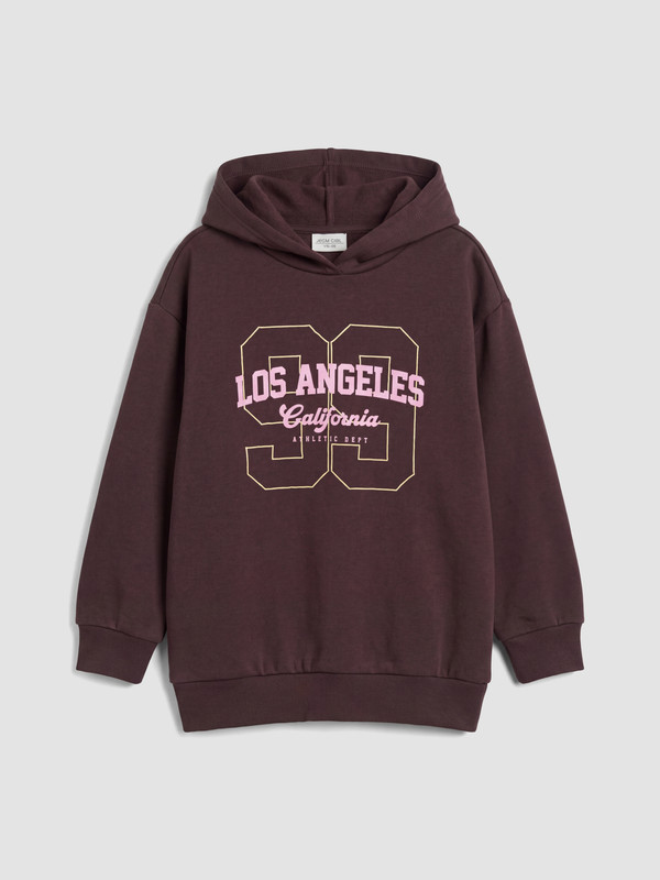 LCW Kids Los Angeles Printed Girls' Thick Sweatshirt