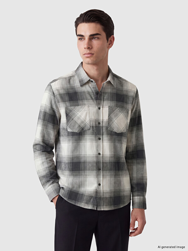 LCWAIKIKI Classic Relaxed Fit Plaid Men's Shirt