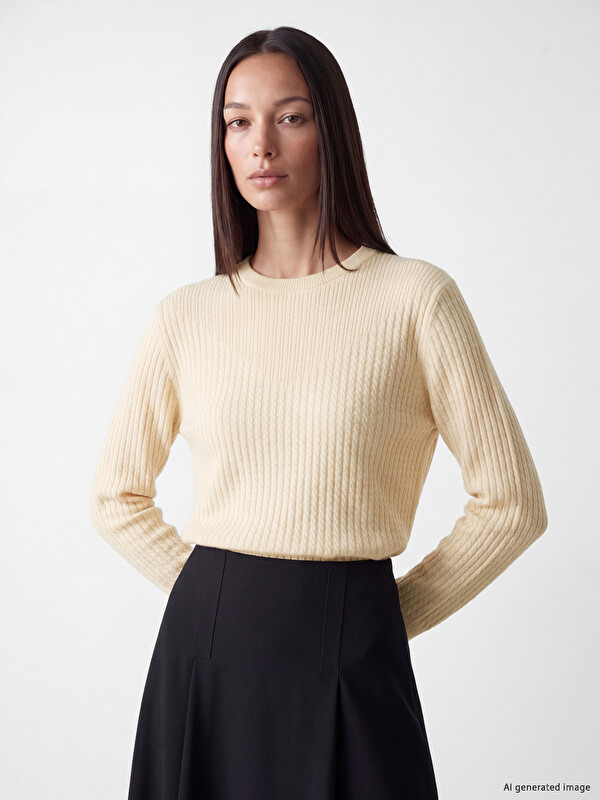 LCW EVERYDAY Crew Neck Women's Knitwear Sweater