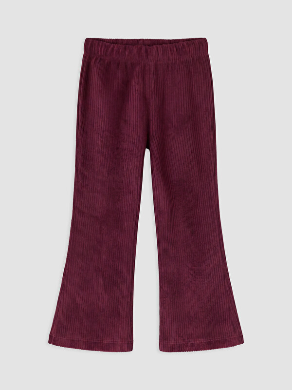 LCW baby Girls' Velvet Flare Leggings