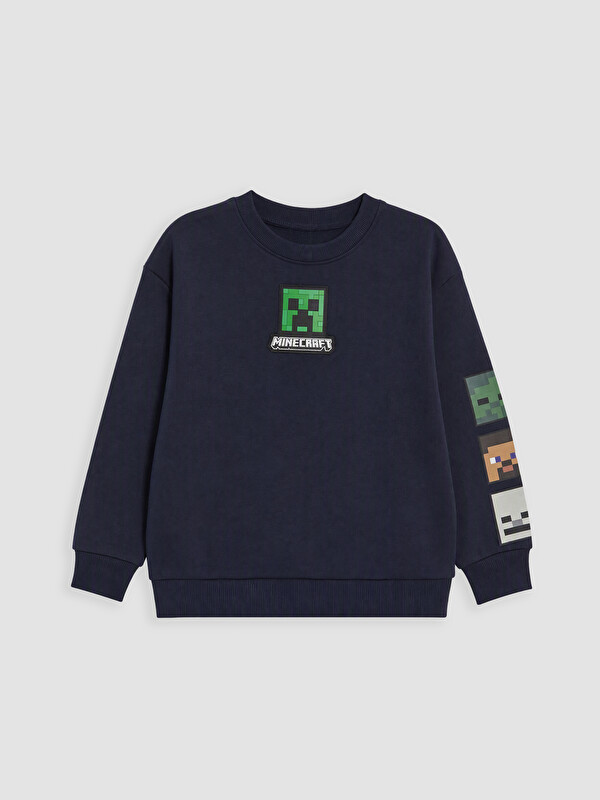 LCW Kids Minecraft Bedrucktes Jungen Dickes Sweatshirt