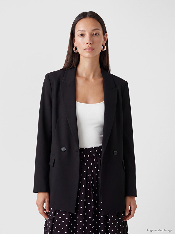 LCW EVERYDAY Kruvaze Yaka Kadın Blazer Ceket