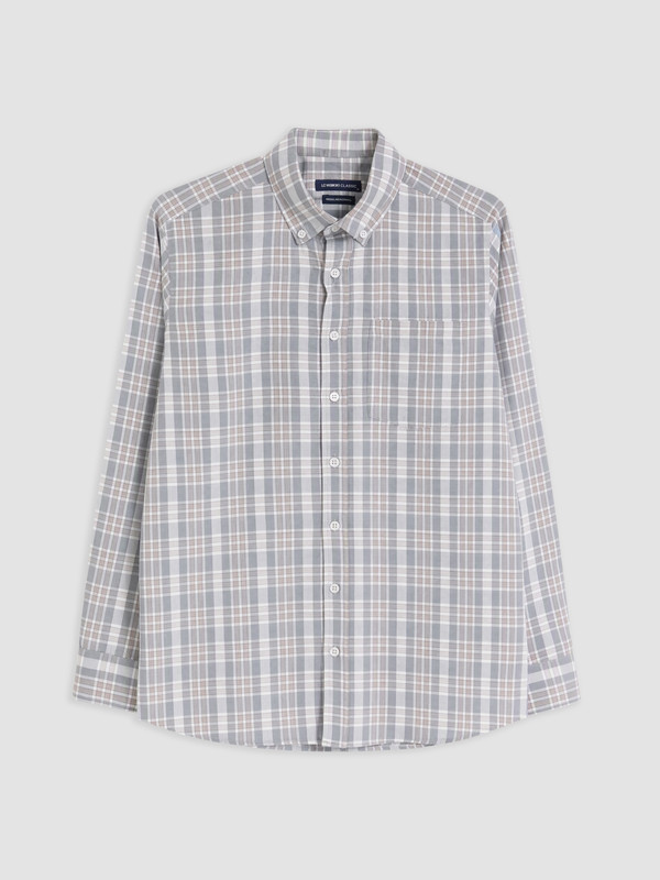 LCWAIKIKI Classic Man Grey Shirt