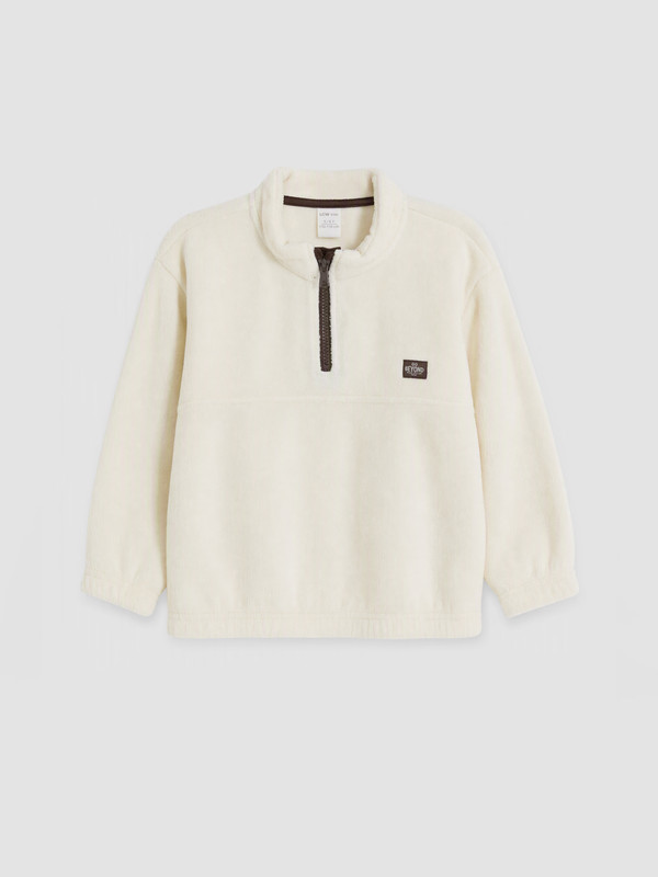 LCW Kids Dik Yaka Erkek Çocuk Polar Sweatshirt