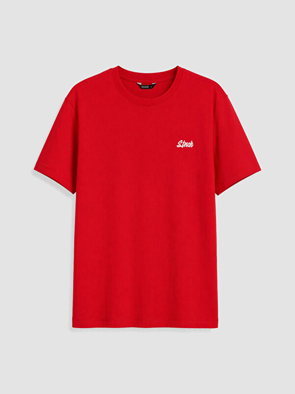 XSIDE Crew Neck Embroidered Men's T-shirt