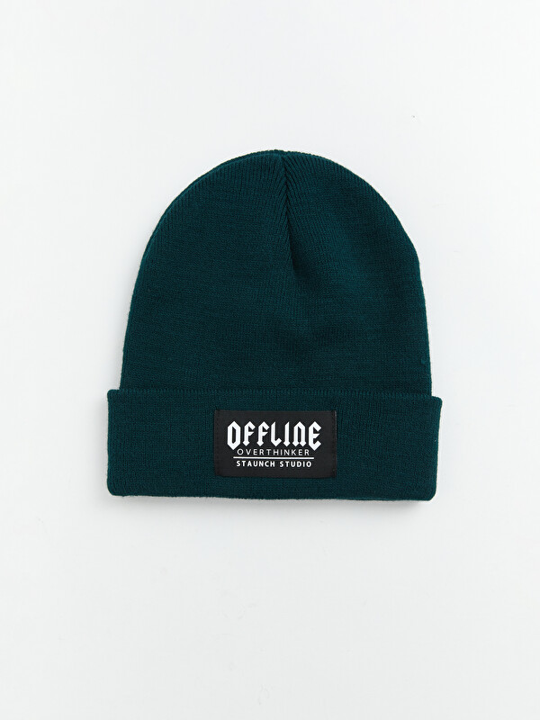 LCW ACCESSORIES Slogan Printed Men's Knitwear Beanie