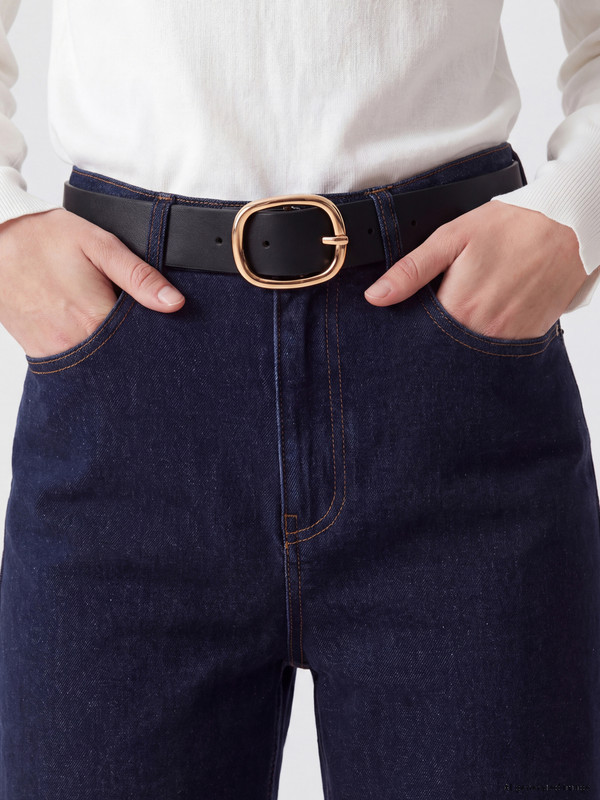LCW ACCESSORIES Suni Deri Metal Tokalı Kadın Kemer