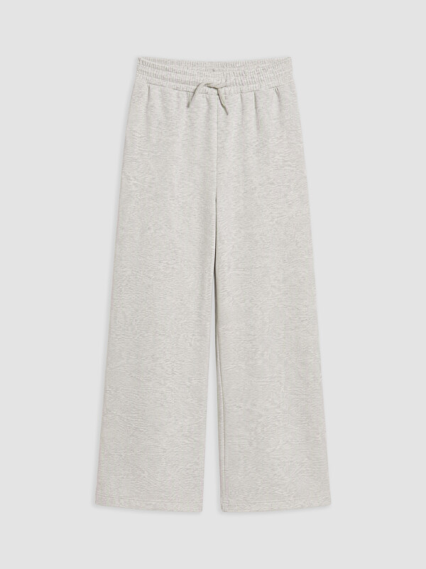 LCW Kids Wide Leg Girls' 3 Thread Brushed Sweatpants