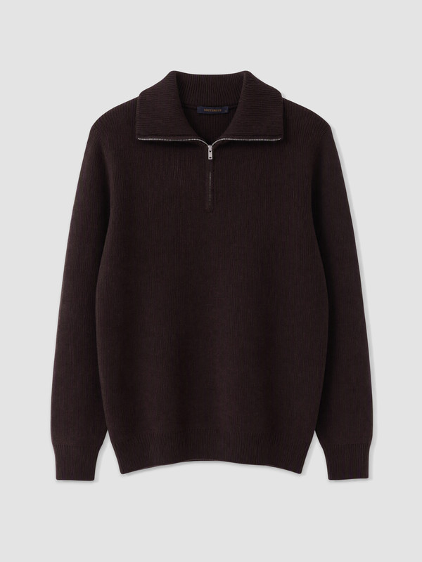 SOUTHBLUE Mock Neck Men's Knitwear Sweater