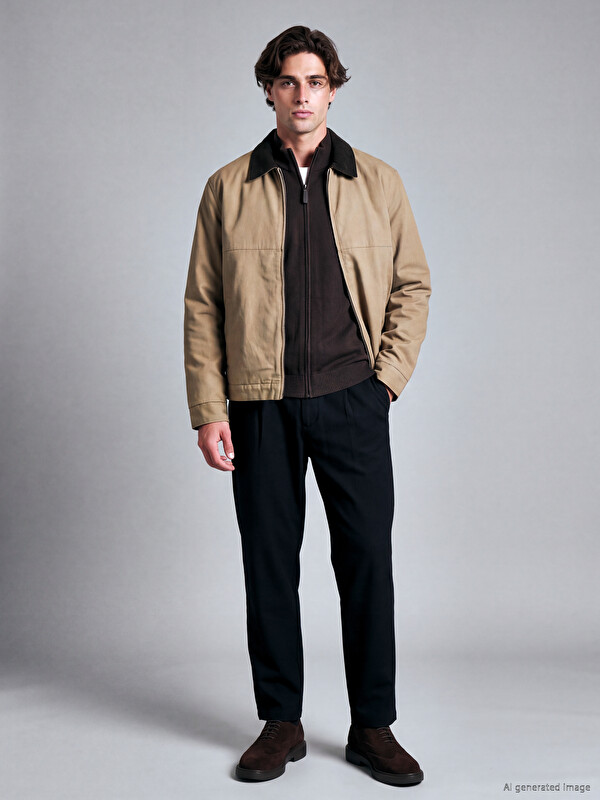 LCW Vision Regular Fit Erkek Pileli Pantolon