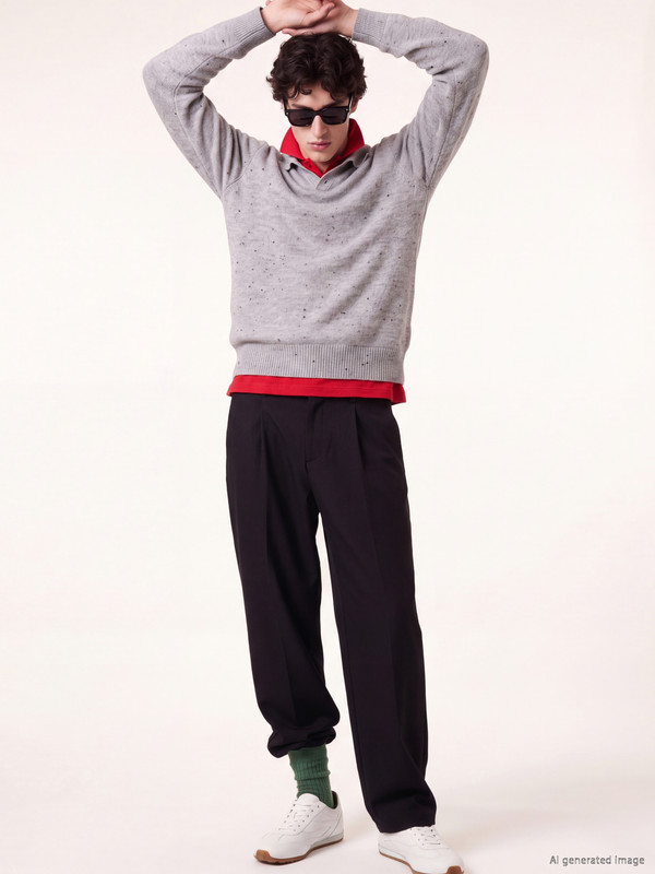 XSIDE Polo Collar Men's Knitwear Sweater