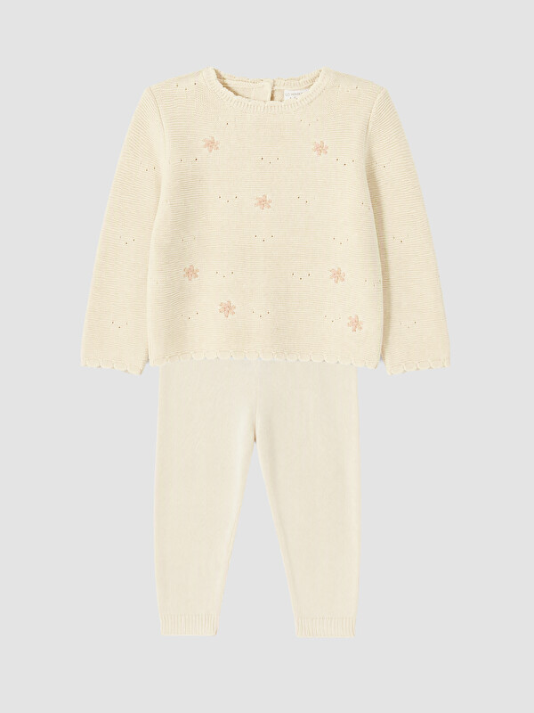 LCW baby Baby Girl Ecru Set