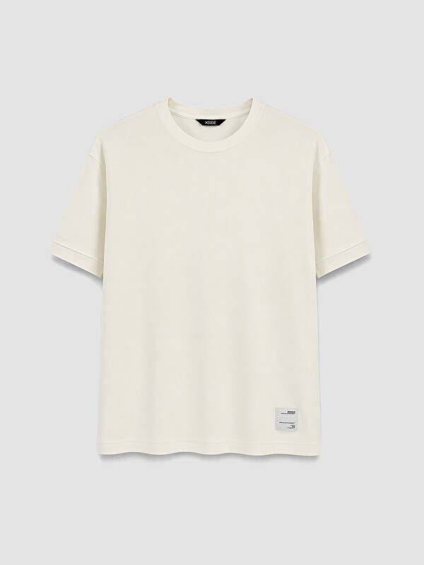 XSIDE Man Ecru T-Shirt