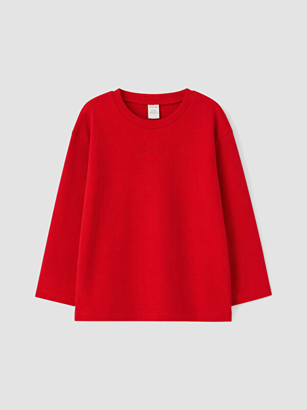 LCW Kids Tricou Slim pentru Fată Brodat Basic