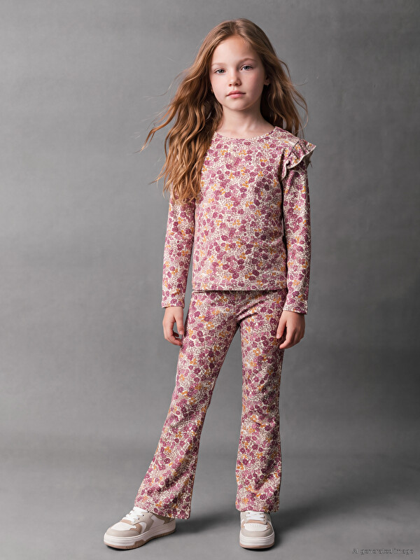 LCW Kids Leggins luleshëm me këmbë të zgjeruar për vajza