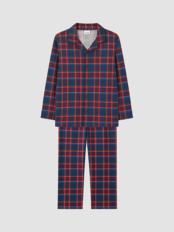 LCW Kids Djalë Blu Set pizhamash