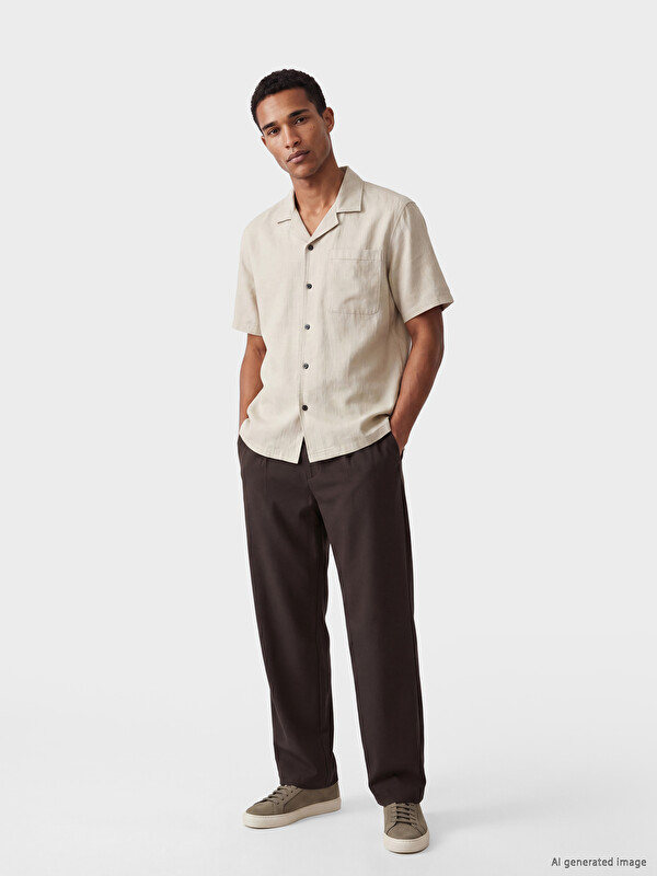 LCW Vision Extra Loose Fit Pleated Men's Trousers