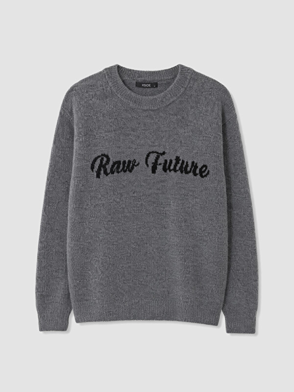 XSIDE Crew Neck Printed Men's Knitwear Sweater