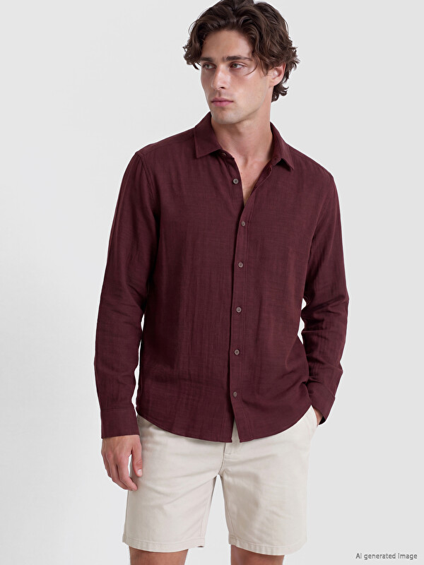 LCW Vision Regular Fit Dobby Men's Shirt
