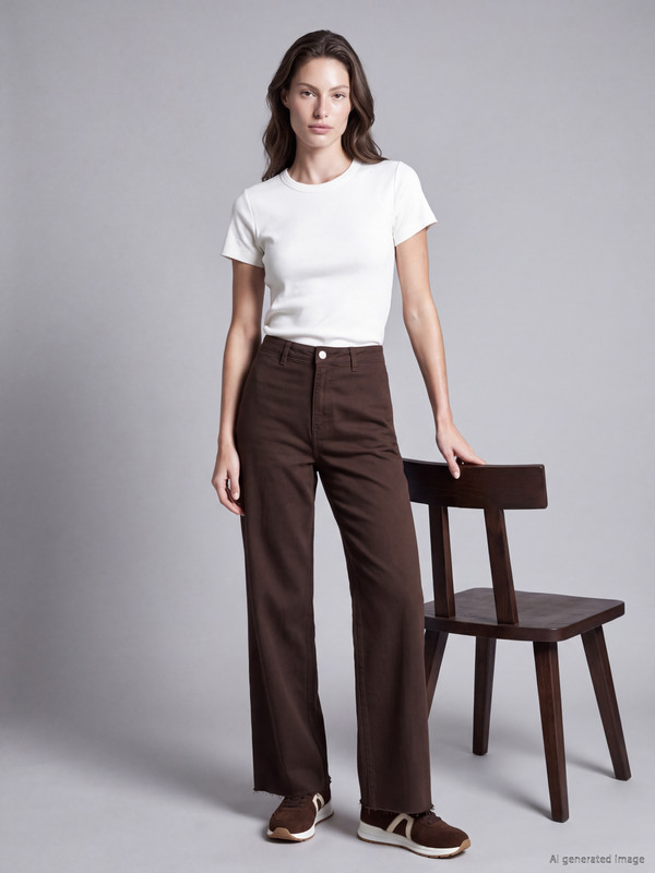 LCW Jeans جينز واسع الأرجل بجيوب