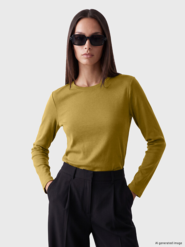 LCW EVERYDAY Bisiklet Yaka %100 Pamuklu Kadın Body