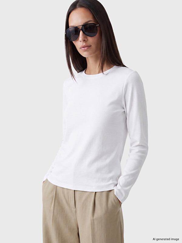 LCW EVERYDAY Crew Neck %100 Cotton Women's Body