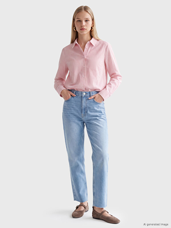 LCW Jeans جينز نسائي بقصة مستقيمة