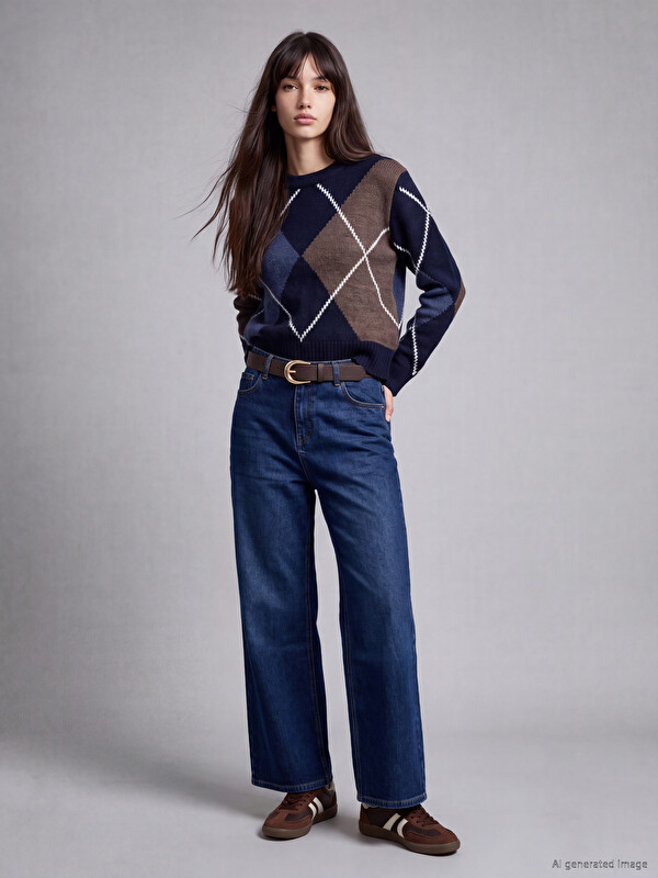 LCW Jeans جينز نسائي واسع الأرجل