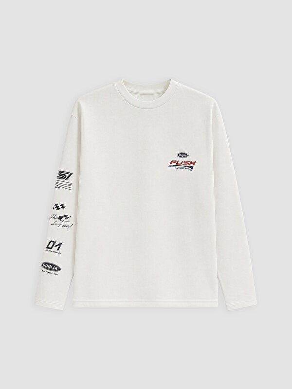 XSIDE Man White Sweatshirt