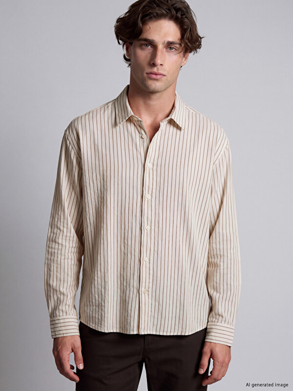 LCW Vision Regular Fit Striped Men's Shirt