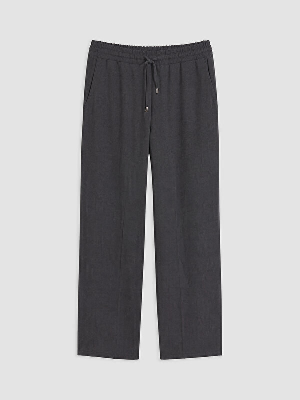 LCWAIKIKI Classic Beli Lastikli Kadın Pantolon