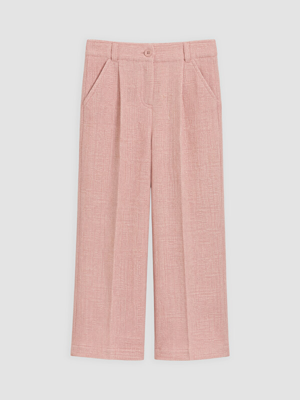 LCW Kids Beli Lastikli Kız Çocuk Gabardin Pantolon