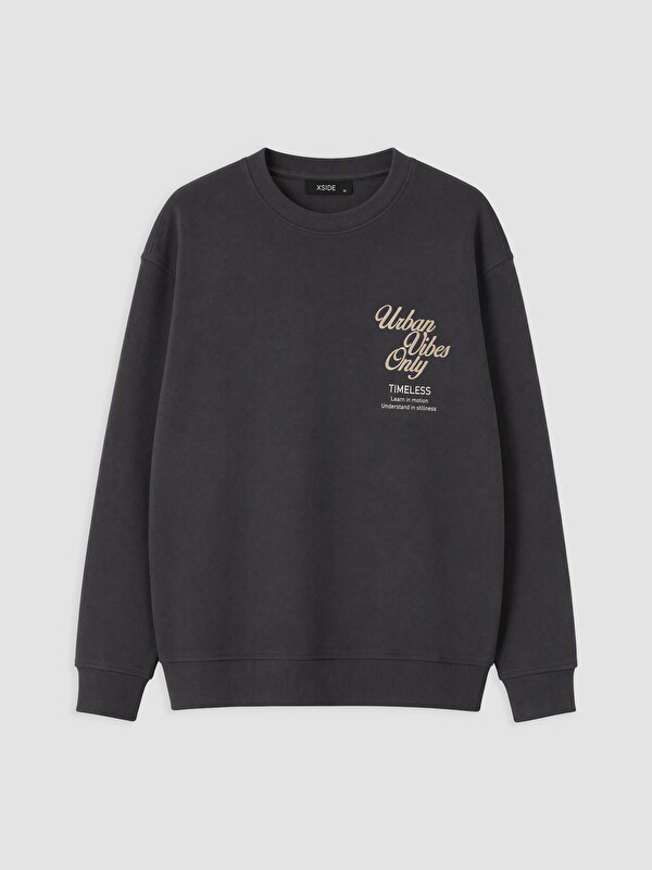 XSIDE Crew Neck Embroidered Men's Sweatshirt