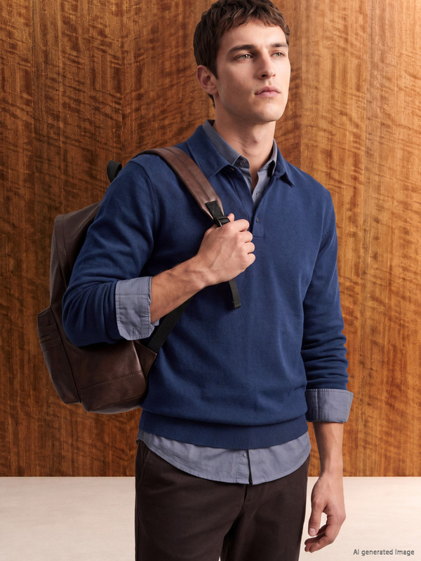 LCW Vision Polo Collar Wool Blend Men's Knitwear Sweater