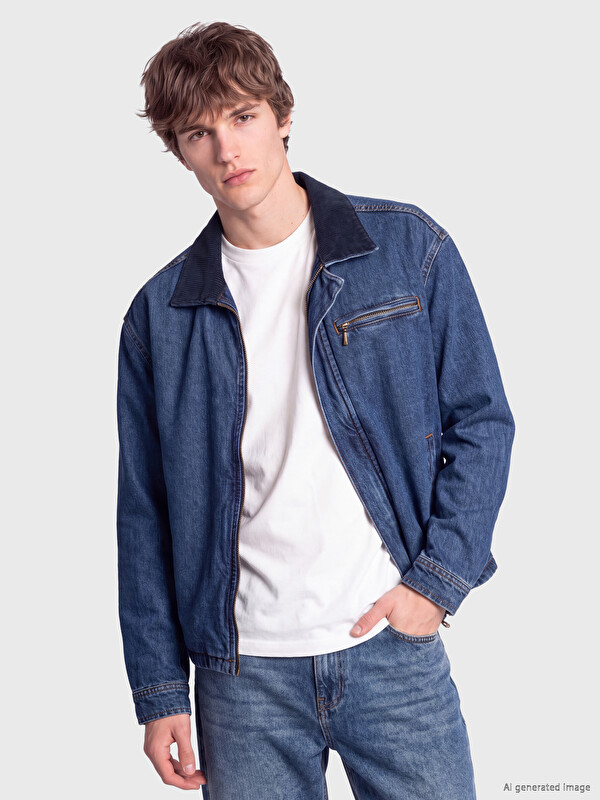 XSIDE Loose Fit Men's Jean Jacket