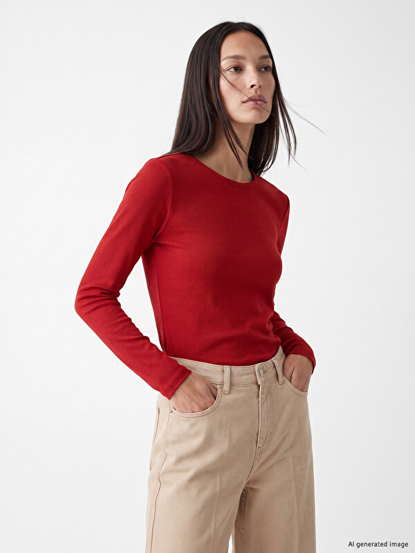 LCW EVERYDAY Body Crew Neck 100% Bumbac Femei
