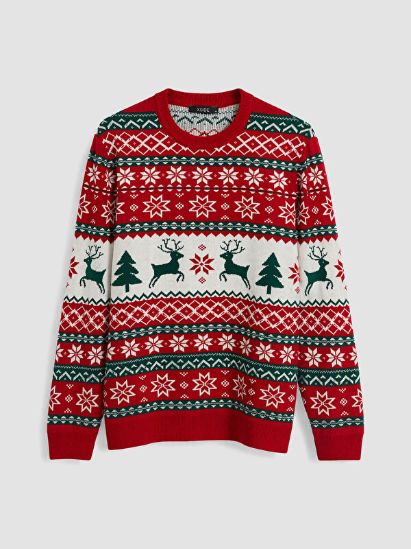 XSIDE New Year's Themed Men's Knitwear Sweater