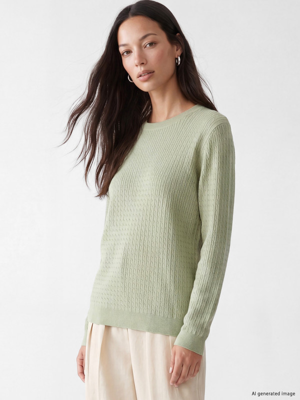 LCW EVERYDAY Cable Patterned Women's Knitwear Sweater