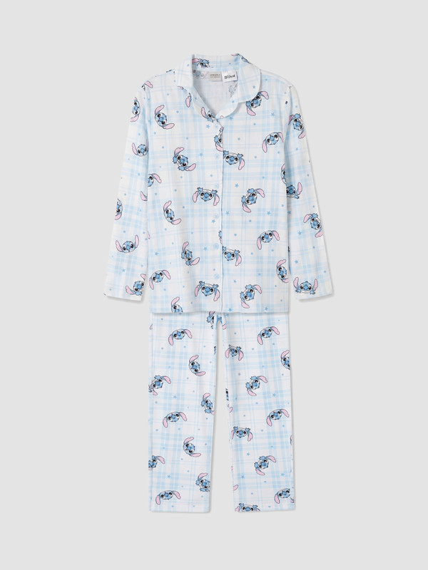 LCW Kids طقم بيجاما مطبوع Stitch للبنات