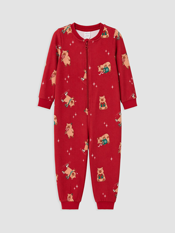 LCW Kids Girl Red Jumpsuit